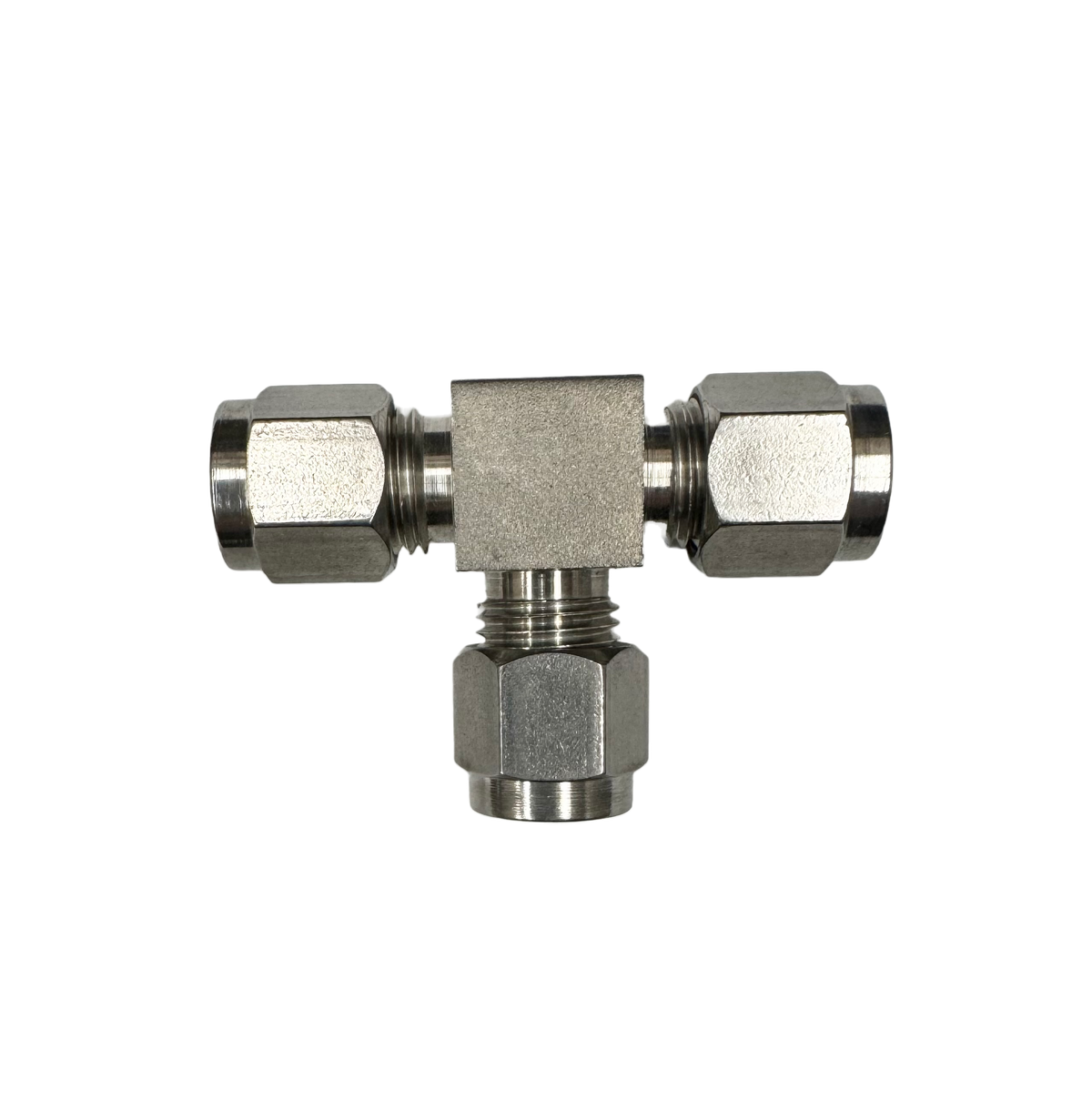 1/4” Stainless Steel Tee Compression Fitting