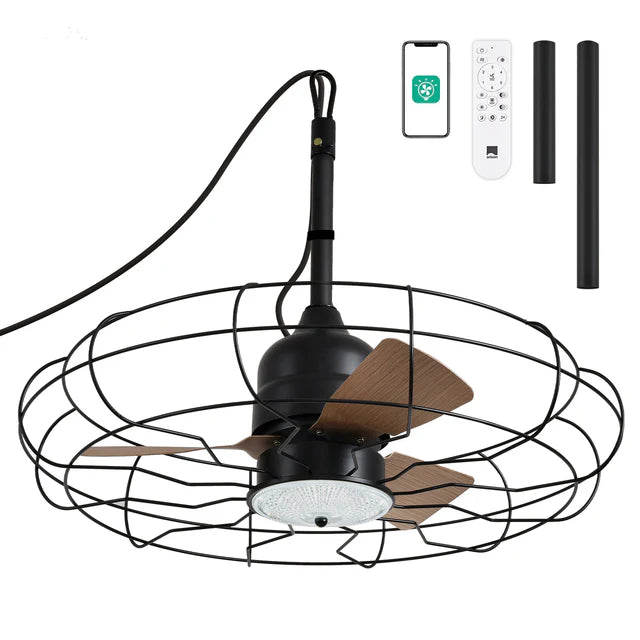 Outdoor Smart Caged Ceiling Fan