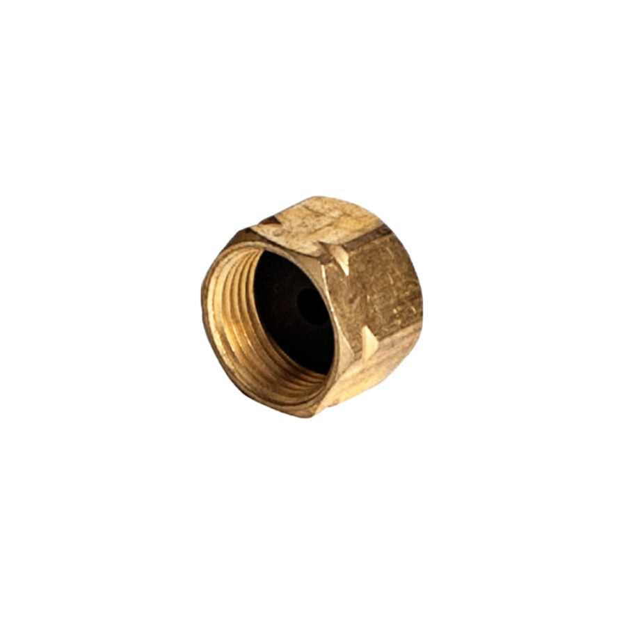 BRASS END CAP WITH NBR SEAL 9/16-24 FEMALE