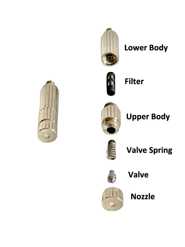 .004&quot; high-pressure misting nozzle 